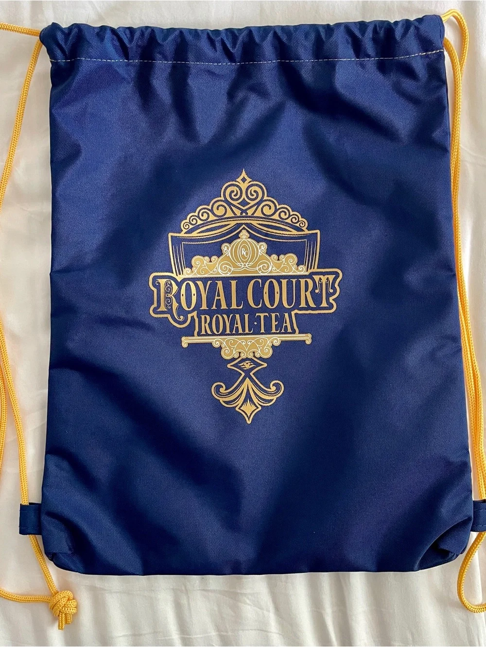 Disney Royal Court Royal Tea Navy Drawstring Backpack